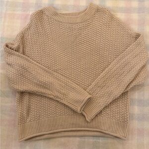 Universal Thread Women's Tan Knit Sweater